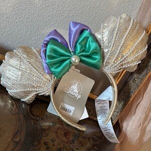 BaubleBar Gold and Purple little mermaid Seashell Headband